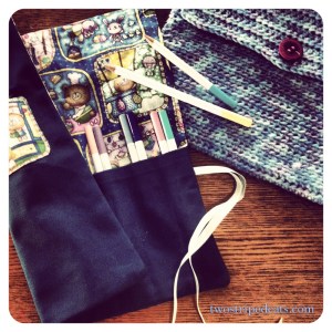 Crochet iPad cover using yarn remnants