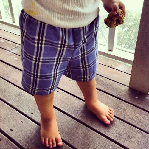 Simple Shorts - vintage fabric